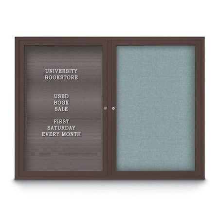 United Visual Products Corkboard, 24"x36", Buff/Black UV402PLUS-BLACK-BUFF
